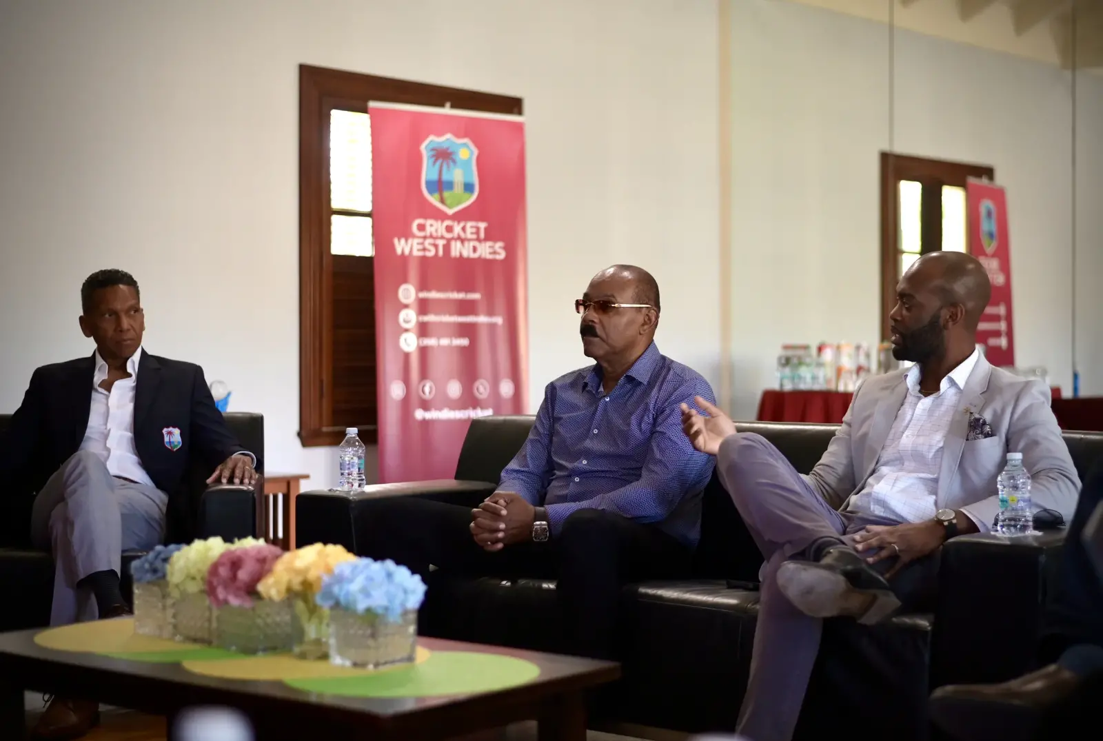 CWI President, Dr. The Hon. Kishore Shallow (right) and CEO Chris Dehring (left) in recent discussions with Prime Minister of Antigua and Barbuda, The Hon. Gaston Browne