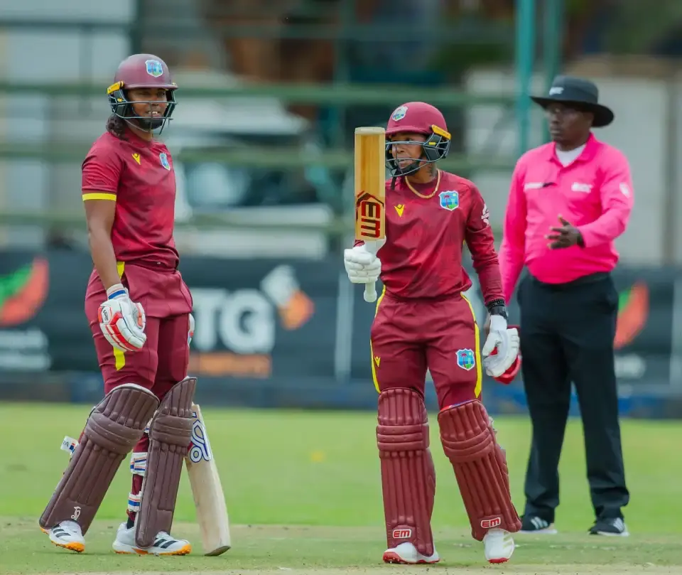 Hayley Matthews and Shemaine Campbelle (Zimbabwe Cricket)